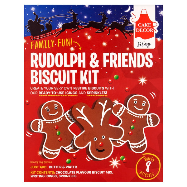 Cake Decor Rudolph & Friends Biscuit Kit 208g