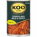Koo Chakalaka Hot & Spicy Homestyle 410g (Pack of 6) (Best Before : 24 Jan 2026)