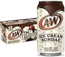 A&W Ice Cream Sundae 355ml (12 Pack) (Best Before April 2026)