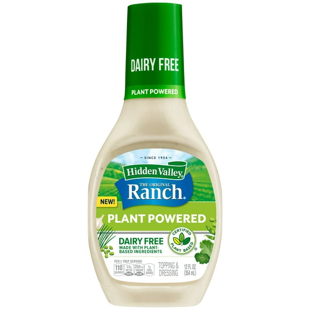 Hidden Valley Original Ranch Plant Powdered Dairy Free Topping & Dressing 354ml