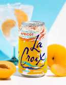 La Croix Apricot Sparkling Water 355ml | Naturally Essenced, 0 Calories, 0 Sweetener, 0 Sodium