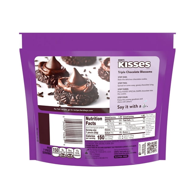 Hershey's Special Dark Kisses Mildly Sweet Chocolate 283g