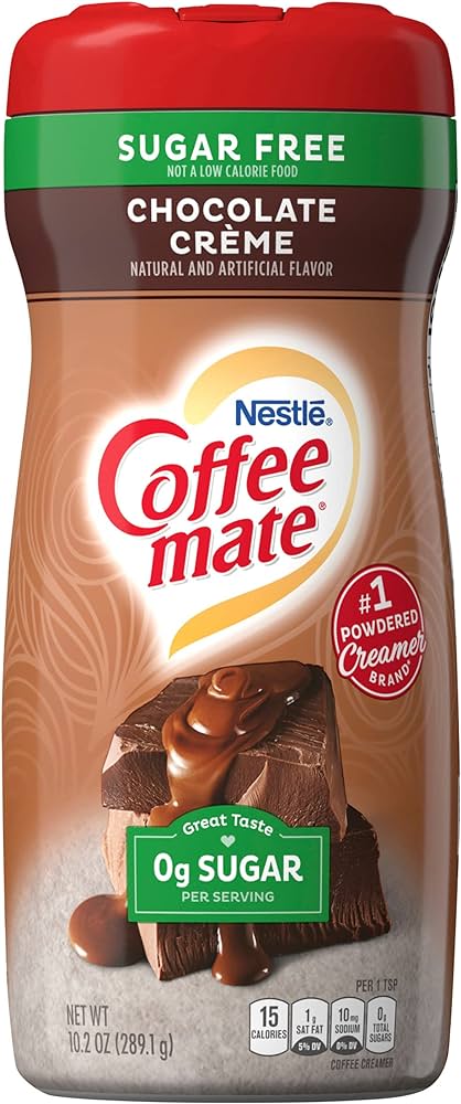 Coffee Mate Zero Sugar Chocolate Creme Coffee Creamer 289.1g