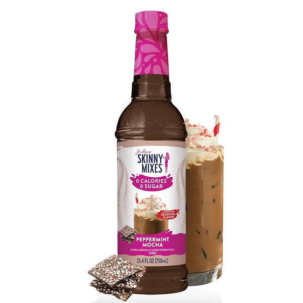 Skinny Sugar Free Peppermint Bark Syrup 750ml (Best Before Date 11/24)
