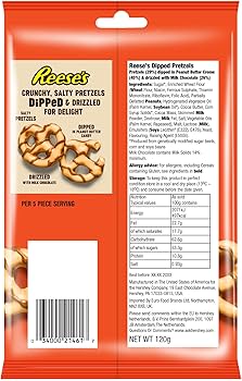 Reese's Dipped Pretzels 120g (Best Before 02/25) (Hardened)