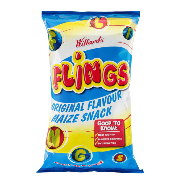 Willards Flings Baked Original Favour Maize Snack 150g