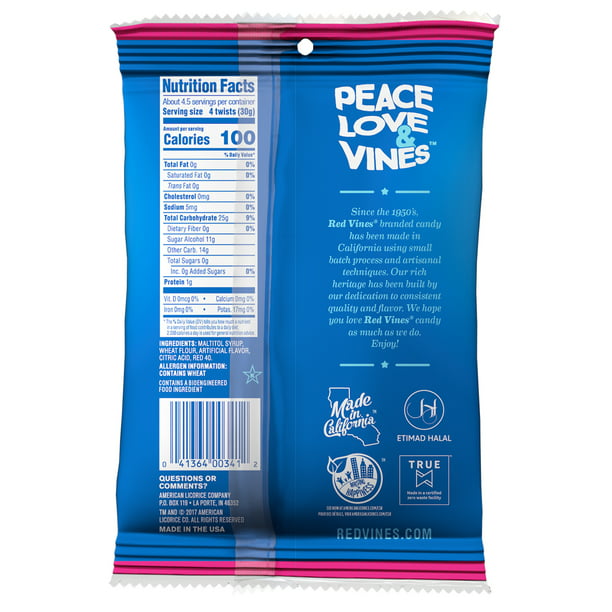 Red Vines Sugar Free Strawberry Twists 142g (Best Before Date 16/02/2025)