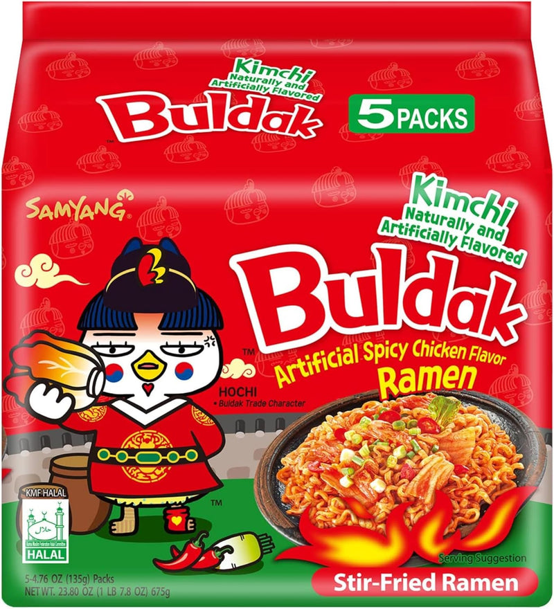 Samyang Kimchi Buldak Hot Flavor Ramen( 5 pack) (BBD : May 2025)