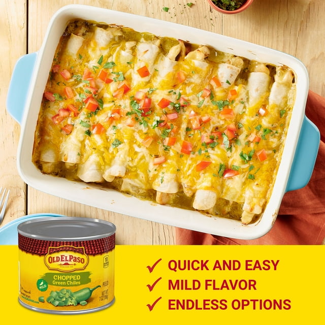 Old El Paso Chopped Green Chiles 113g
