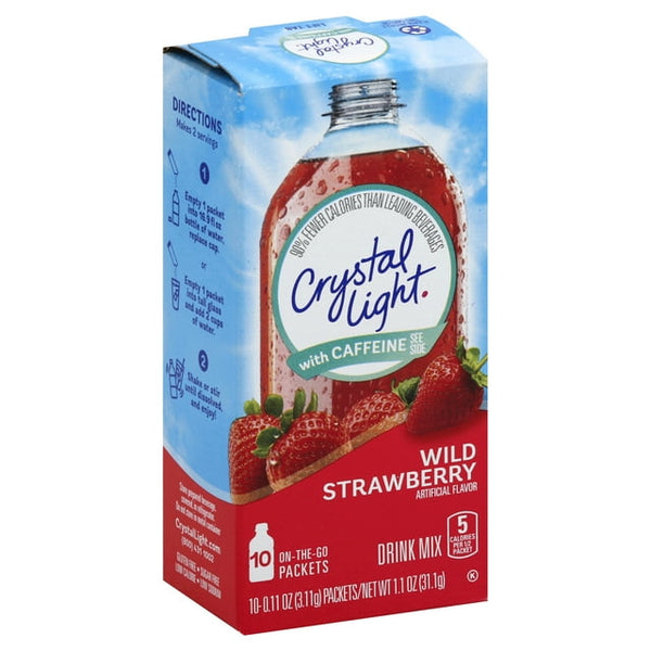 Crystal Light On The Go Wild Strawberry Drink Mix 31.1g