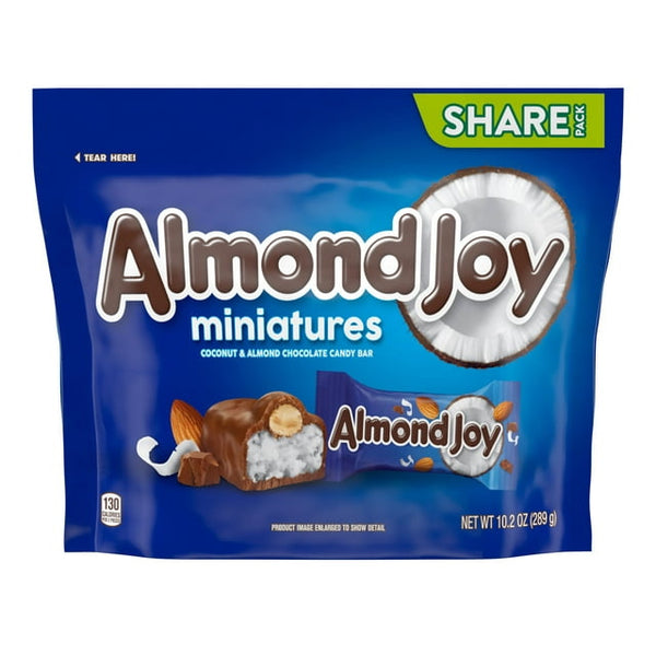 Hershey's Almond Joy Miniatures Coconut & Almond Chocolate Candy Bar 289g (Best Before Date 01/03/2024)