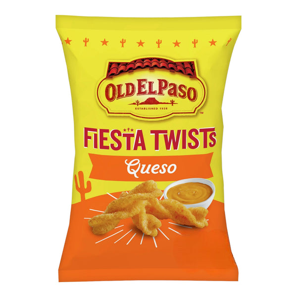 Old El Paso Queso Fiesta Twists Corn Snacks 155g