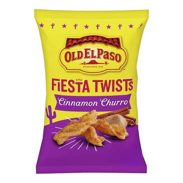 Old El Paso Cinnamon Churro Fiesta Twists Corn Snacks 155g