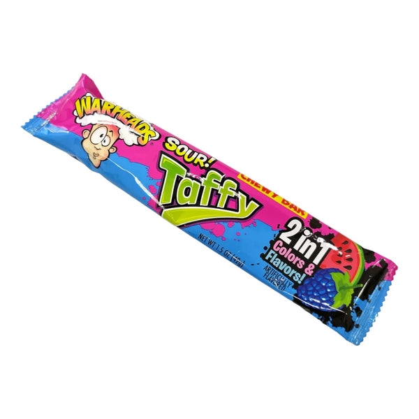 Warheads Sour! Taffy 2 in 1 Colours & Flavours Chewy Bar 42g (Best Before Date 19/04/2024)
