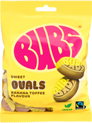 Bubs Candy Sweet Ovals Banana Toffee 156g