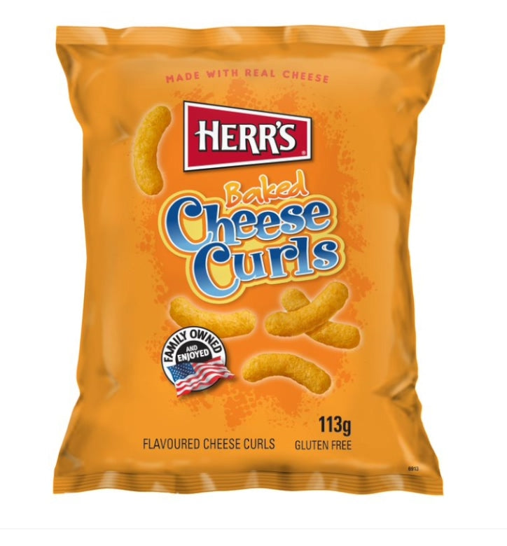 Herrs Flavoured Cheese Curls (EU) 113g | Choose Your Flavour