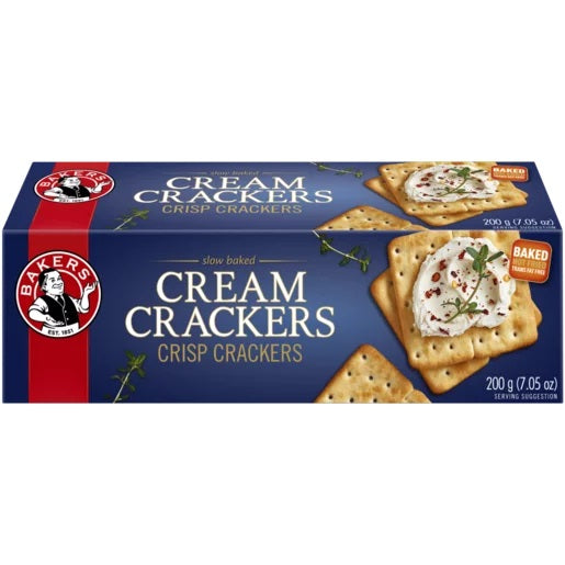Bakers Cream Crackers Crisp Crackers 200g (Best Before Date 06/25)