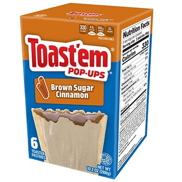 Toast'em Pop-Ups Brown Sugar Cinnamon Toaster Pastries 288g