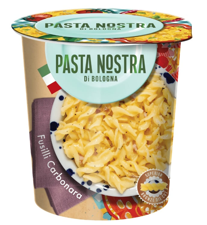 Pasta Nostra Di Bologna Instant Fusilli Cup 70g | Choose Your Flavour