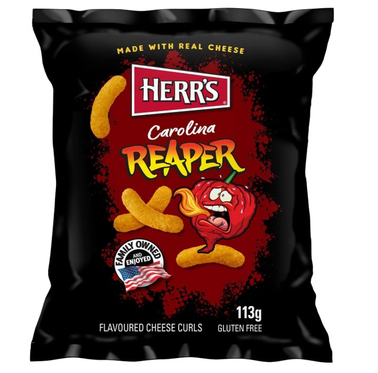 Herrs Flavoured Cheese Curls (EU) 113g | Choose Your Flavour