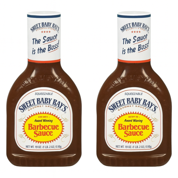 (5 Pack) Sweet Baby Ray's Original Barbecue Sauce 510g I Pack of 2 I (Best Before Date:-01/Oct/2025)