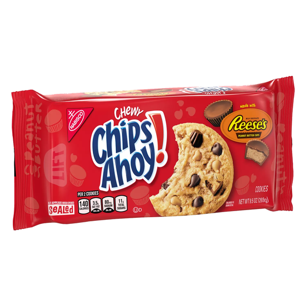 Chip Ahoy! Chewy Reese's Peanut Butter Cookies 269g(Best Before Date 25/12/24)