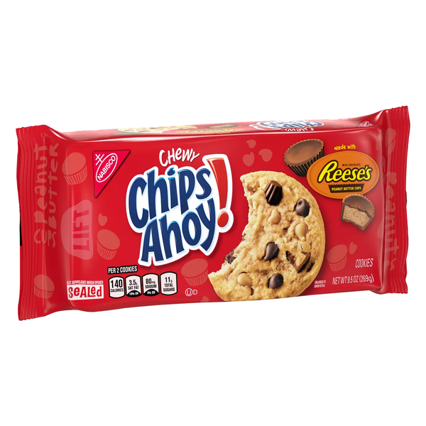 Chip Ahoy! Chewy Reese's Peanut Butter Cookies 269g(Best Before Date 21/11/2023)