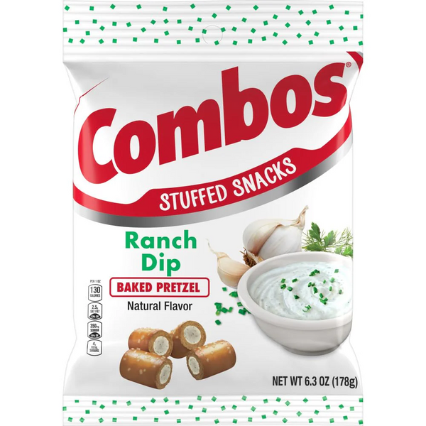 Combos Ranch Dip Baked Pretzel 178g(Best Before Date :-12/2024)