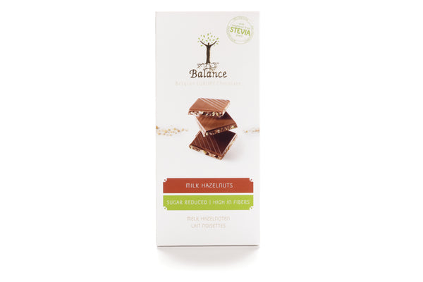 Balance Stevia Luxury tablet Milk hazelnuts 85g