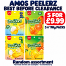 Amos 170g Best Before Clearance Bundle | 5 FOR £9.99