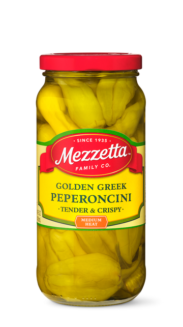 Mezzetta Golden Greek Pepperoncini Tender & Crispy Medium Heat 473ml
