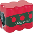 Grapetiser 100% Red Grape Juice Sparkling | 6 x 330ml Cans