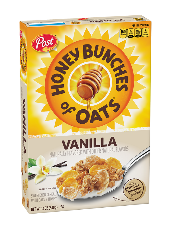 Post Honey Bunches of Oats Vanilla Sweetened Cereal 340g (Best Before Date 16/03/2024)