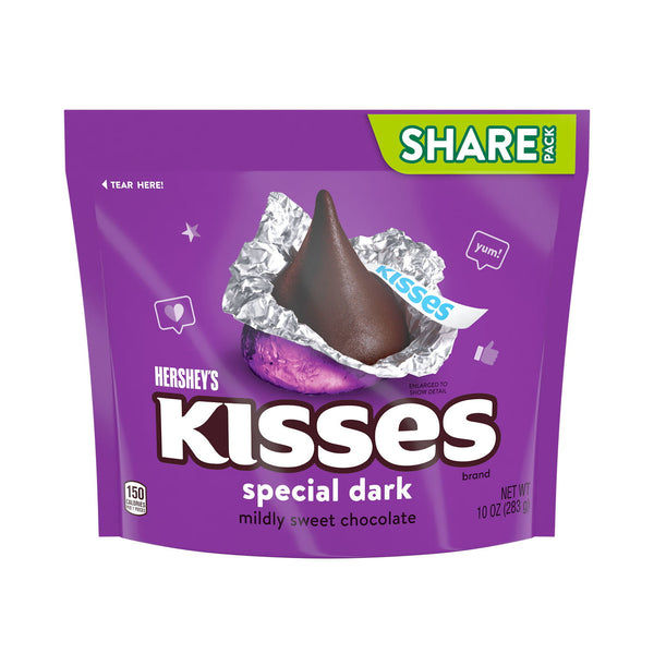 Hershey's Special Dark Kisses Mildly Sweet Chocolate 283g (Best Before Date 03/2024)