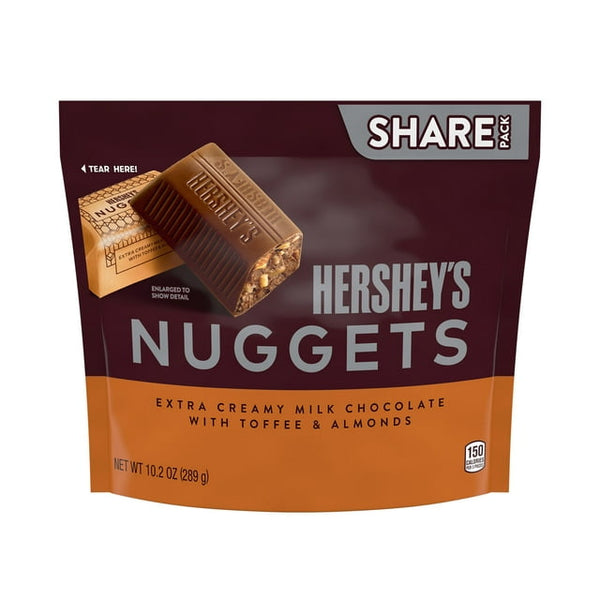 Hershey's Nuggets Extra Creamy Milk Chocolate with Toffee & Almonds 289g