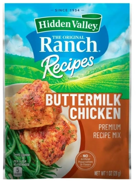 Hidden Valley Original Ranch Night! Buttermilk Chicken Premium Seasoning Mix 28g (Best Before Date :- 31/Dec/2024)