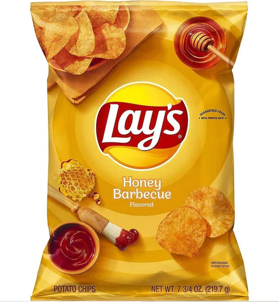 Lay's Potato Chips Honey BBQ 184g (BEST BEFORE DATE:- 31/03/2024)