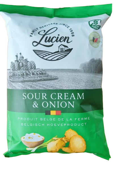 20 x Lucien Crisps | Full Case Offer | Pick Your Flavour | Belgium Crisps 125g Pack | Delicious Taste