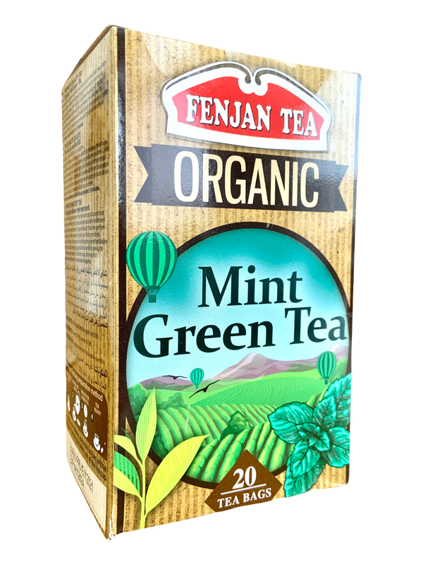 Fenjan Organic Mint Green Tea 40g | 20 Tea Bags