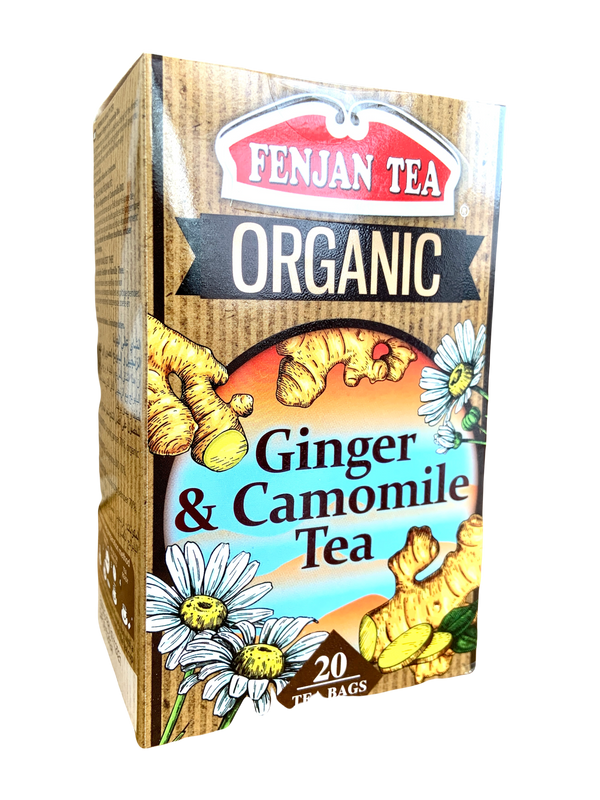 Fenjan Tea Organic Ginger & Camomile Tea 40g | 20 Tea Bags