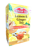 Fenjan Lemon & Ginger Tea 40g | Rejuvenating & Soothing | 20 Tea Bags