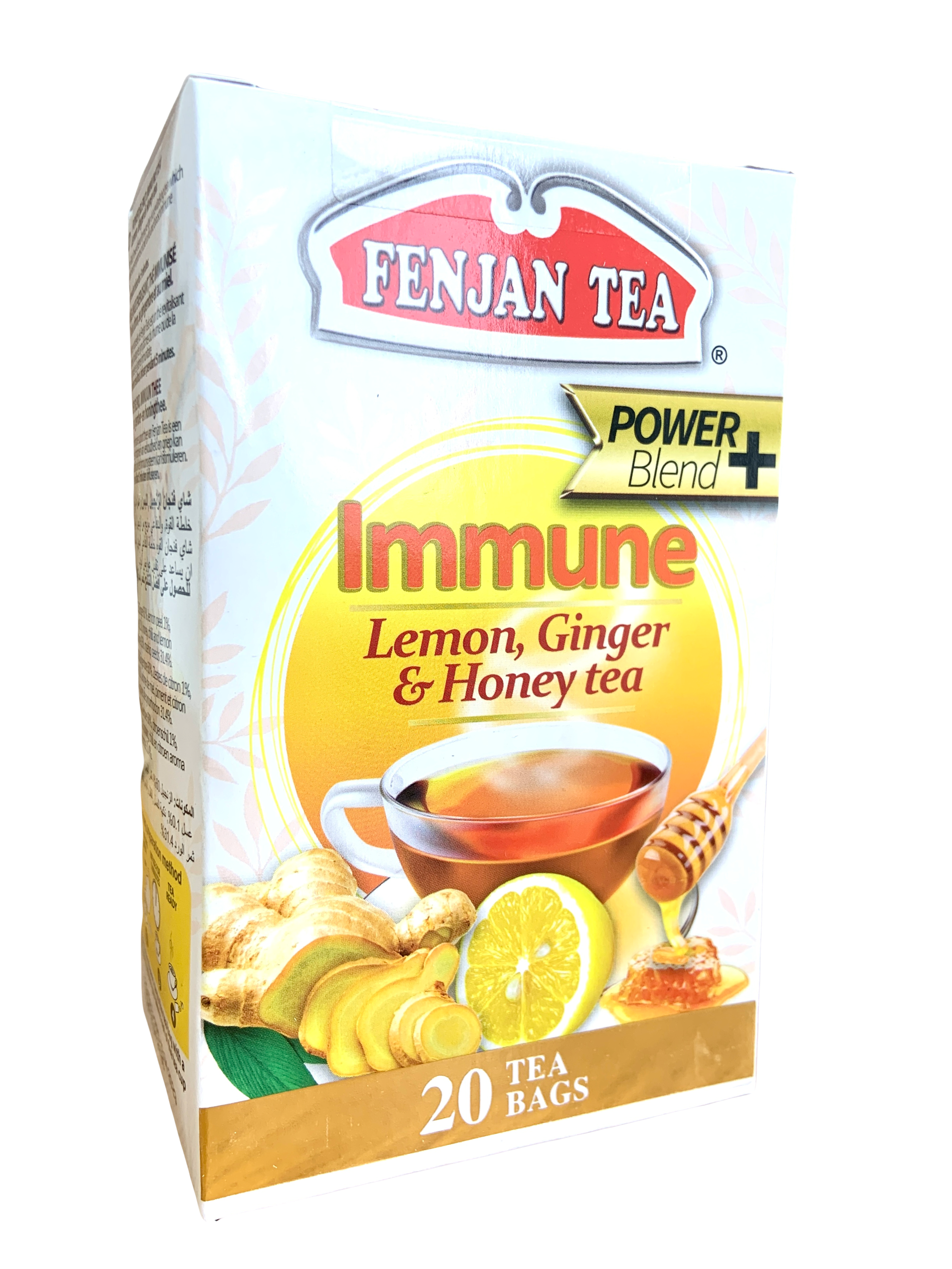 Fenjan Tea Power Blend Immune | Lemon, Ginger & Honey Tea 30g | 20 Tea