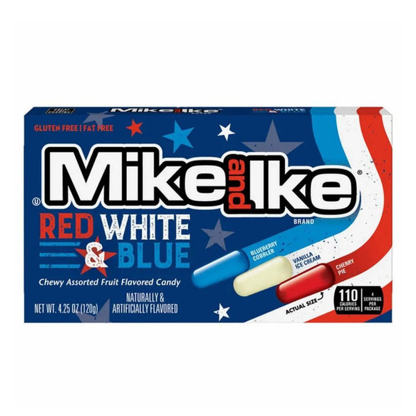 Mike & Ike Red White Blue Chewy Candy 120g