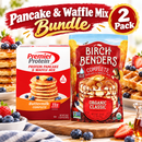 Pancake & Waffle Mix Duo Bundle | 1 x Premier Protein & 1 x Birch Benders Buttermilk Mix