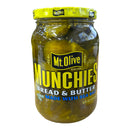 Mt. Olive Munchies Bread & Butter Made with Sea Salt 473ml (Best Before Date:- 21/03/2025)