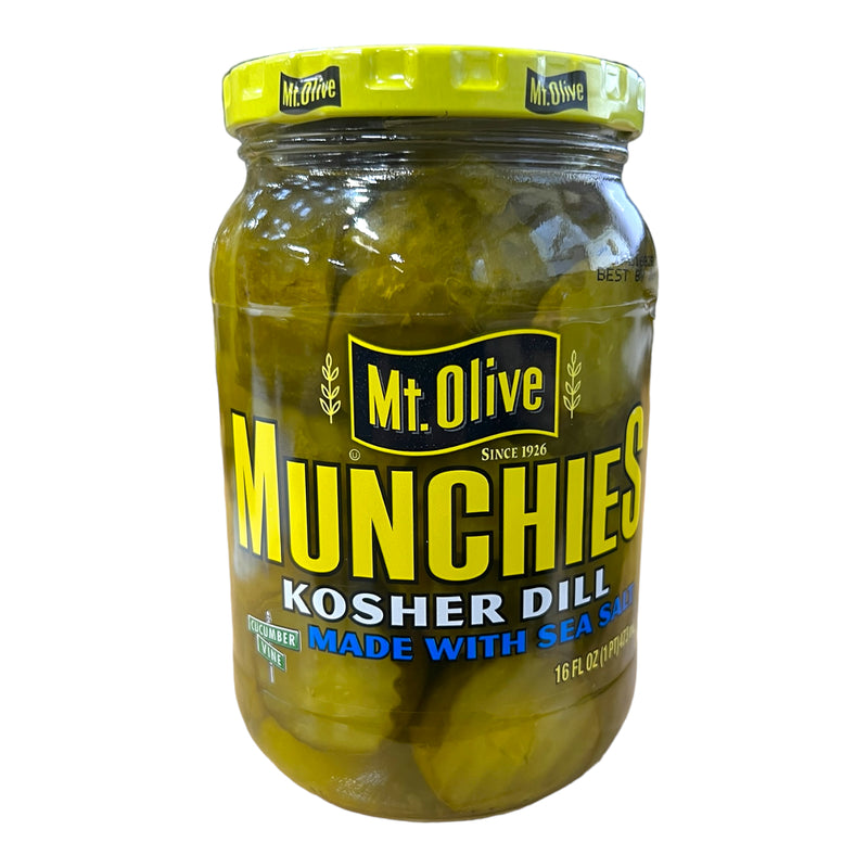 Mt. Olive Munchies Kosher Dill Made with Sea Salt 473ml(Best Before Date 22/04/2024)