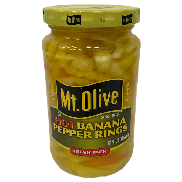 Mt. Olive Hot Banana Pepper Rings 355ml (Best Before Date 02/03/24)
