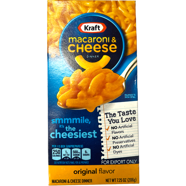 Kraft Original Flavour Macaroni & Cheese Dinner 206g (pack of 15)