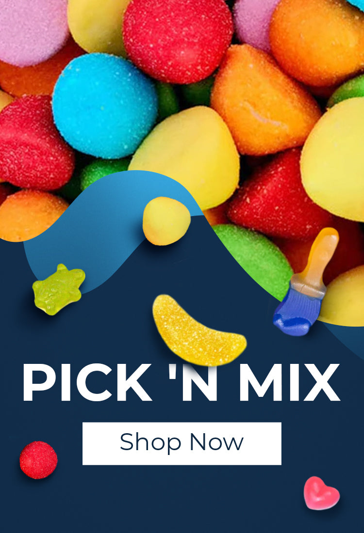 Pick 'n Mix from a wide variety of jellies, gummies, and sweets!
