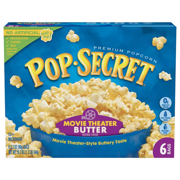 Pop Secret Movie Theatre Butter Popcorn 540g